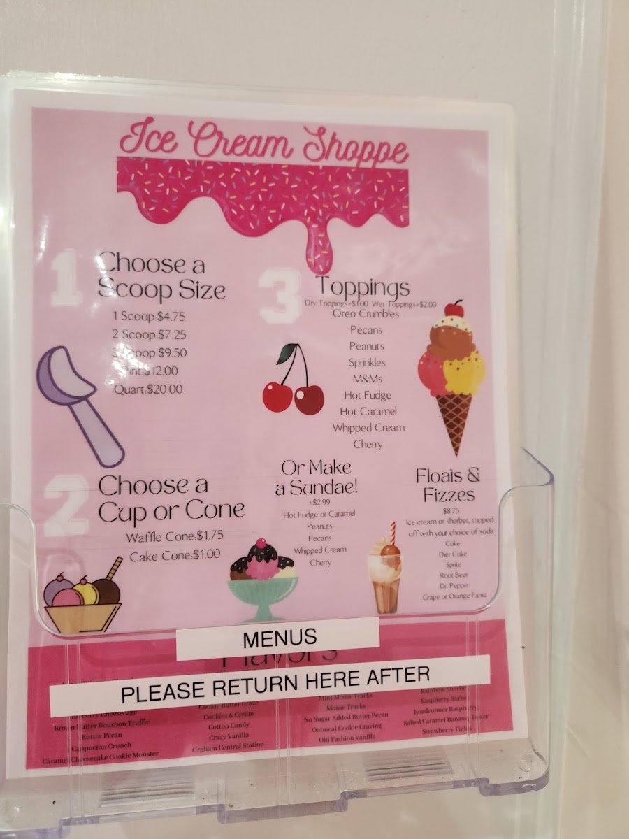 Ice Cream Shoppe of Destin, FL Menu - Image 2