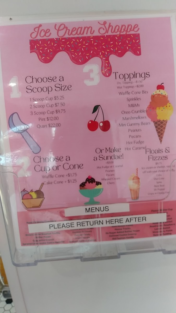 Ice Cream Shoppe of Destin, FL Menu - Image 3
